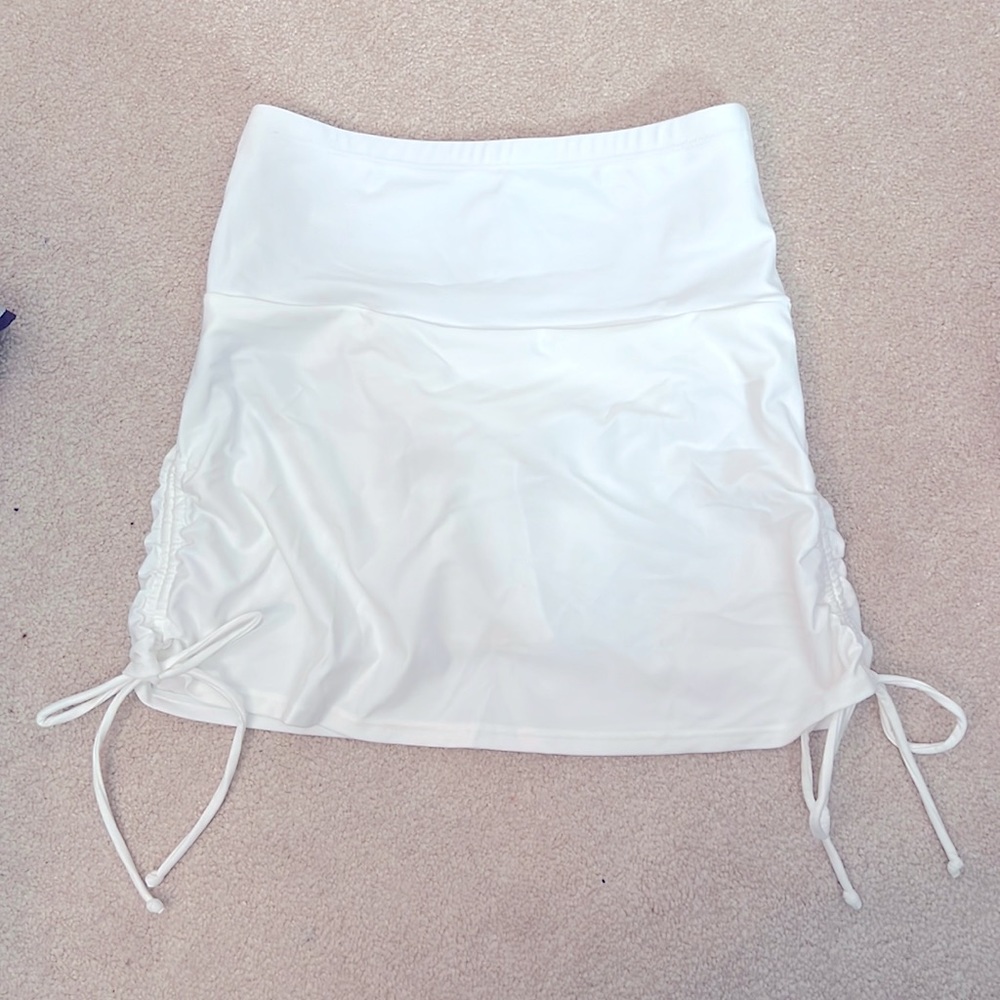 White Swim Skirt